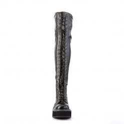 PLEASER HEY EMILY/ THIGH HIGH BOOTS-MATTE BLACK SHOES