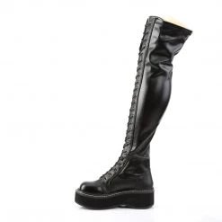 PLEASER HEY EMILY/ THIGH HIGH BOOTS-MATTE BLACK SHOES