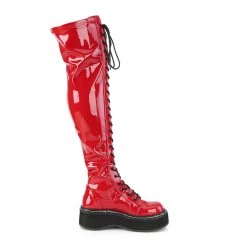 PLEASER HEY EMILY/ THIGH HIGH BOOTS-RED SHOES