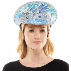 KBW GLOBEL CORP NEW ARRIVALS RAVE QUEEN HAT LIGHT BLUE