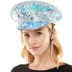 KBW GLOBEL CORP NEW ARRIVALS RAVE QUEEN HAT LIGHT BLUE