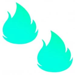 NevaNude Glow In The Dark Flirty Flame Nipple Cover Pasties