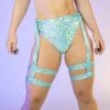RAVELAND WOMEN RETRO GARTER PANTY- MINT
