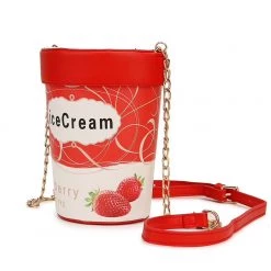 RAVELAND I SCREAM FOR ICE CREAM PURSE- RED