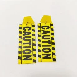 RAVELAND HEADBANGER COLLECTION CAUTION TAPE EARRING