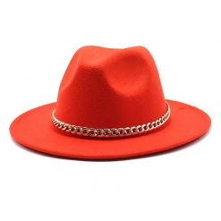 RAVELAND GOLD CHAIN FEDORA