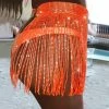 RAVELAND FLASH NEON ORANGE DIAMOND SKIRT