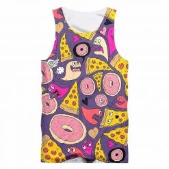 RAVELAND PIZZA GHOST TANK TOP