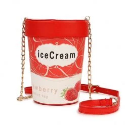 RAVELAND I SCREAM FOR ICE CREAM PURSE- RED