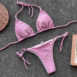 RAVELAND SPARKLE PINK SWIMSUIT (2PC SET) WOMEN