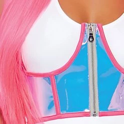 LEG AVENUE UNDERBUSTS & CORSETS Holographic Underbust Corset