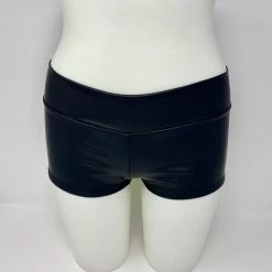 RAVELAND MATTE BLACK RL BOOTY SHORTS WOMEN 8 RAVELAND MATTE BLACK RL BOOTY SHORTS WOMEN