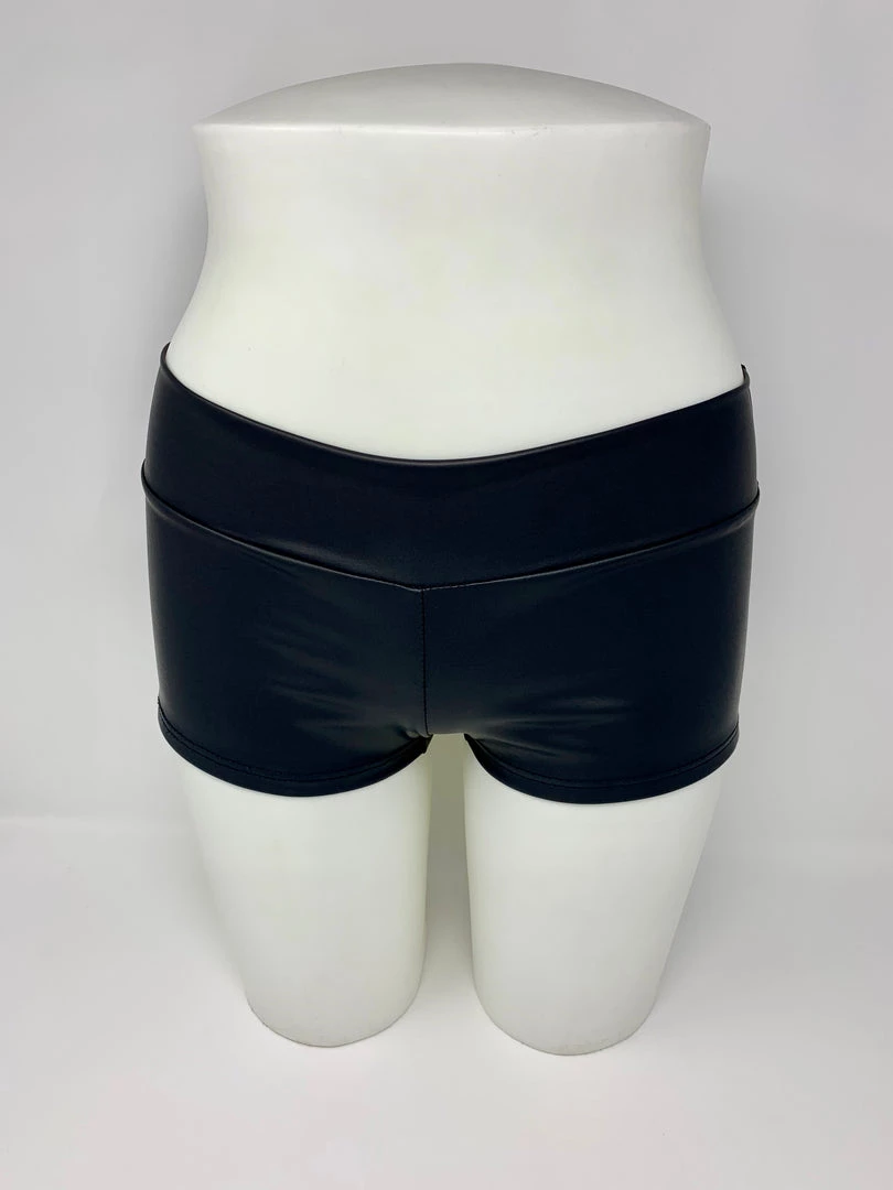 RAVELAND MATTE BLACK RL BOOTY SHORTS WOMEN 5 RAVELAND MATTE BLACK RL BOOTY SHORTS WOMEN