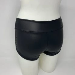 RAVELAND MATTE BLACK RL BOOTY SHORTS WOMEN 9 RAVELAND MATTE BLACK RL BOOTY SHORTS WOMEN