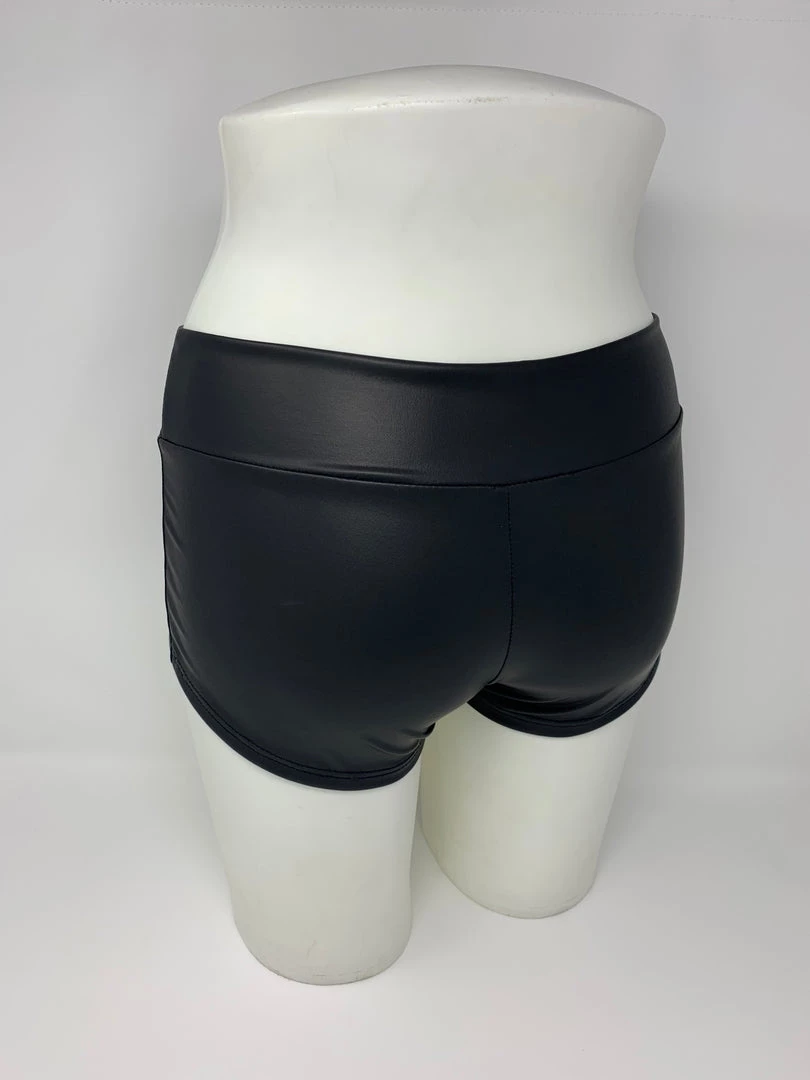 RAVELAND MATTE BLACK RL BOOTY SHORTS WOMEN 6 RAVELAND MATTE BLACK RL BOOTY SHORTS WOMEN