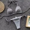 RAVELAND SPARKLE GRAY SWIMSUIT (2PC SET) WOMEN