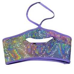 RAVELAND LIQUID MIRROR KEYHOLE TOP - TIE-DYE