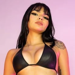 RAVELAND MATTE BLACK MOON BRA TOP NEW ARRIVALS