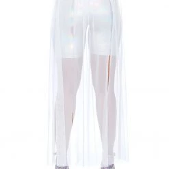 RAVELAND WOMEN Multi Slit Sheer Skirt