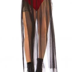RAVELAND WOMEN Multi Slit Sheer Skirt