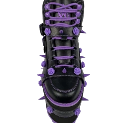 YRU PLATFORMS QOZMO BONDAGE ROSE - BLACK/PURPLE 9 YRU PLATFORMS QOZMO BONDAGE ROSE - BLACK/PURPLE