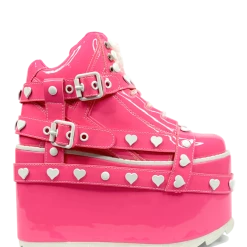 YRU QOZMO BONDAGE HEART - HOT PINK