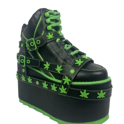 YRU QOZMO BONDAGE WEED - BLACK/GREEN