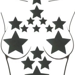 Neva Nude Rainbow Reflective Grey Starry Nights Nipple Sticker Crop Top ACCESSORIES