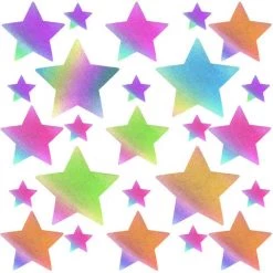 Neva Nude Rainbow Reflective Grey Starry Nights Nipple Sticker Crop Top ACCESSORIES