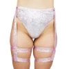 RAVELAND RETRO GARTER PANTY - PINK 1 RAVELAND RETRO GARTER PANTY - PINK