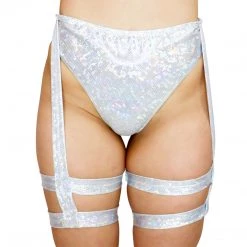 RAVELAND WOMEN RETRO GARTER PANTY - SILVER