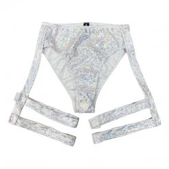 RAVELAND WOMEN RETRO GARTER PANTY - SILVER