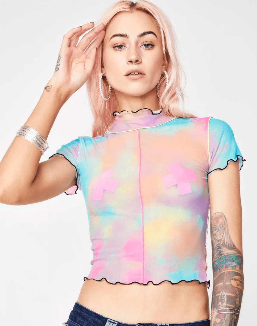 NevaNude Strawberry Fruitella Neon Pink Wet Vinyl Blacklight X Pasties HEADBANGER COLLECTION 4 NevaNude Strawberry Fruitella Neon Pink Wet Vinyl Blacklight X Pasties HEADBANGER COLLECTION