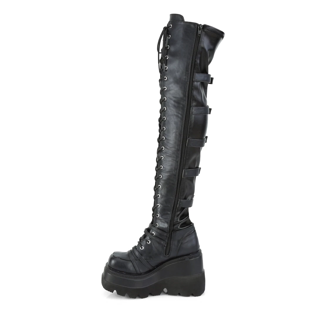 DISCONTINUED RELOADED BLACK BOOTS 6 DISCONTINUED RELOADED BLACK BOOTS