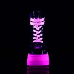 PLEASER INSANE ECSTASY PINK GLOW (ANKLE BOOTS) SHOES