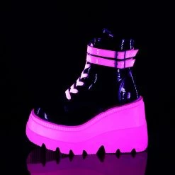 PLEASER INSANE ECSTASY PINK GLOW (ANKLE BOOTS) SHOES