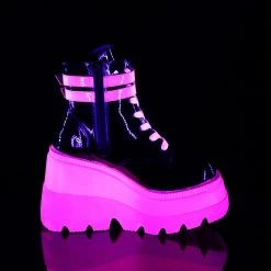 PLEASER INSANE ECSTASY PINK GLOW (ANKLE BOOTS) SHOES