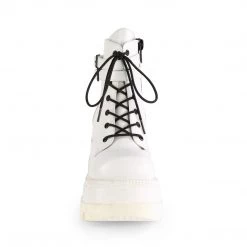 PLEASER SHOES INSANE ECSTASY WHITE (ANKLE BOOTS)