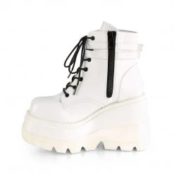 PLEASER SHOES INSANE ECSTASY WHITE (ANKLE BOOTS)