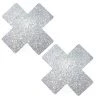 NevaNude Silver Pixie Dust Glitter X Factor Pasties ACCESSORIES