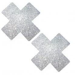 NevaNude Silver Pixie Dust Glitter X Factor Pasties ACCESSORIES