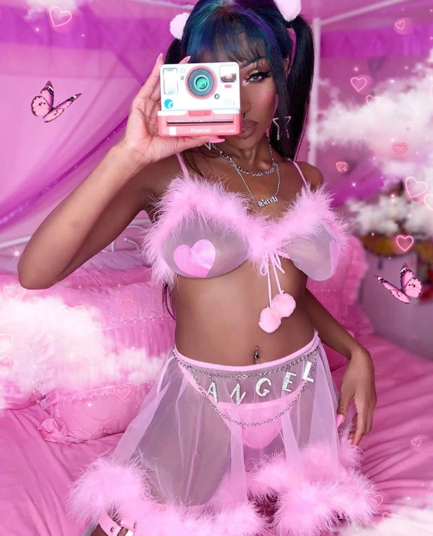 NevaNude Sparkle Pony Pink Glitter I Heart U Pasties ACCESSORIES 4 NevaNude Sparkle Pony Pink Glitter I Heart U Pasties ACCESSORIES