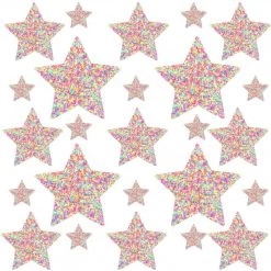 NevaNude Sprankles Neon Multicolor Blacklight Starry Nights Nipple Sticker Crop Top ALIENS COLLECTION