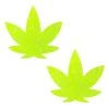 NevaNude Super Sparkle Lemon Lime Blacklight Glitter Weed Leaf Pasties ACCESSORIES