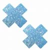NevaNude Super Sparkle Party Blue Glitter X Pasties
