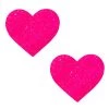 NevaNude Super Sparkle Watermelly Pink Blacklight Glitter I Heart U Nipple Cover Pasties ACCESSORIES