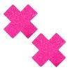 NevaNude Super Sparkle Watermelly Pink Blacklight Glitter X Pasties ACCESSORIES 2 NevaNude Super Sparkle Watermelly Pink Blacklight Glitter X Pasties ACCESSORIES