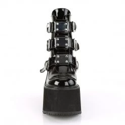 PLEASER SHOES RAVE NATION/BLACK ANKLE BOOTS