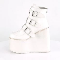 PLEASER RAVE NATION/ WHITE ANKLE BOOTS SHOES