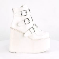 PLEASER RAVE NATION/ WHITE ANKLE BOOTS SHOES